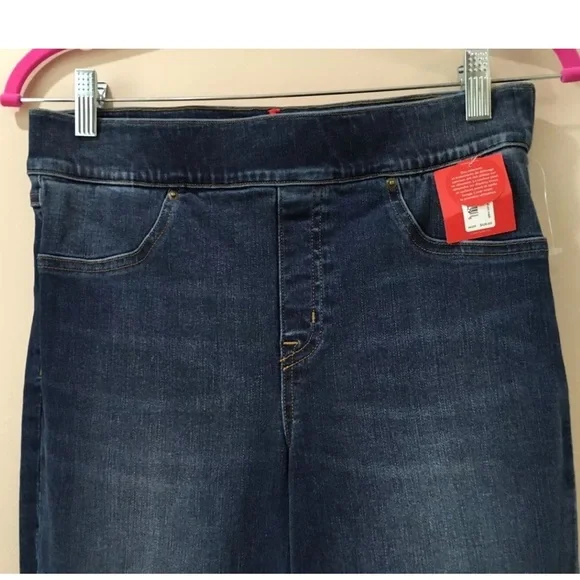 SPANX jeans legging pants Distressed Skinny Blue hi rise size m - Picture 5 of 5